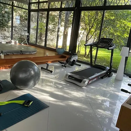 Villa Spa Art Deco Perret En B&B Master Suite Et-Ou Gite Normand Tout Confort-Parc Naturel Du Vexin-A 3Mn Giverny-Piscine Exterieure Chauffee En Saison-Pingpong-Aire Enfants-Parc 3Ha-Options-Diner-Billard-Jacuzzi-Sauna-Hammam-Massage-Coaching-Yoga-Fi Sainte-Genevieve-les-Gasny