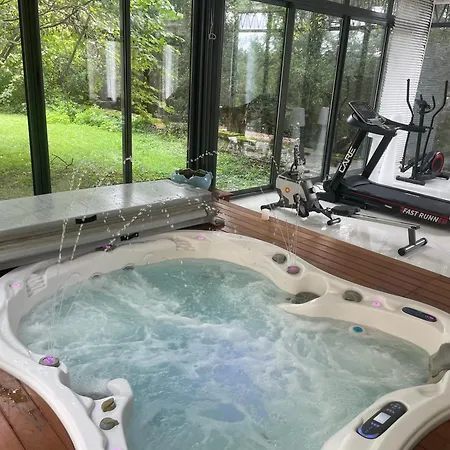 Chateau Spa Art Deco-Parc Clos 3Ha-2 Logis Exclusifs Dans Le Vexin-Master Suite En B&B Et-Ou Maison Xviiieme En Pierres De Giverny-Jacuzzi Et Salle Fitness 1H Offerte-Piscine-Aire Enfants-Ping Pong-Options-Breakfast-Diner-Billard-Sauna-Hammam-Massage Guest house