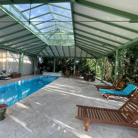 Maison d'hôtes CHÂTEAU SPA Art Déco en B&B MASTER SUITE ET-OU GîTE CONFORT INDÉPENDANT-Parc Naturel du VEXIN-GIVERNY À 3Mn-PISCINE Extérieure Chauffée en Saison-PING PONG-AIRE ENFANTS-Parc 3Ha-OPTIONS-DÎNER-BILLARD-JACUZZI-SAUNA-HAMMAM-MASSAGE-Coaching-Yoga-Fitness Sainte-Genevieve-les-Gasny